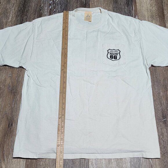 Historic Route 66 Pocket Tee Good Shirts White Travel Vintage Graphic XL - Picture 12 of 12